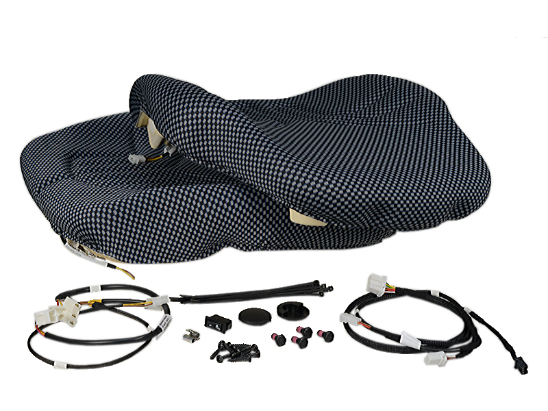 GRAMMER Polstersatz 731 Stoff blau schwarz Heizung