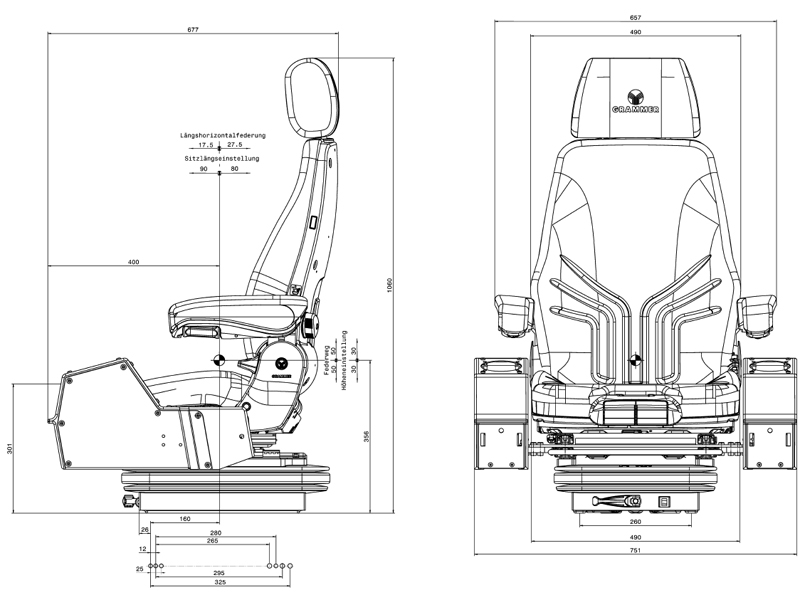 GRAMMER Actimo M SHT Kunstleder MSG 85 / 722